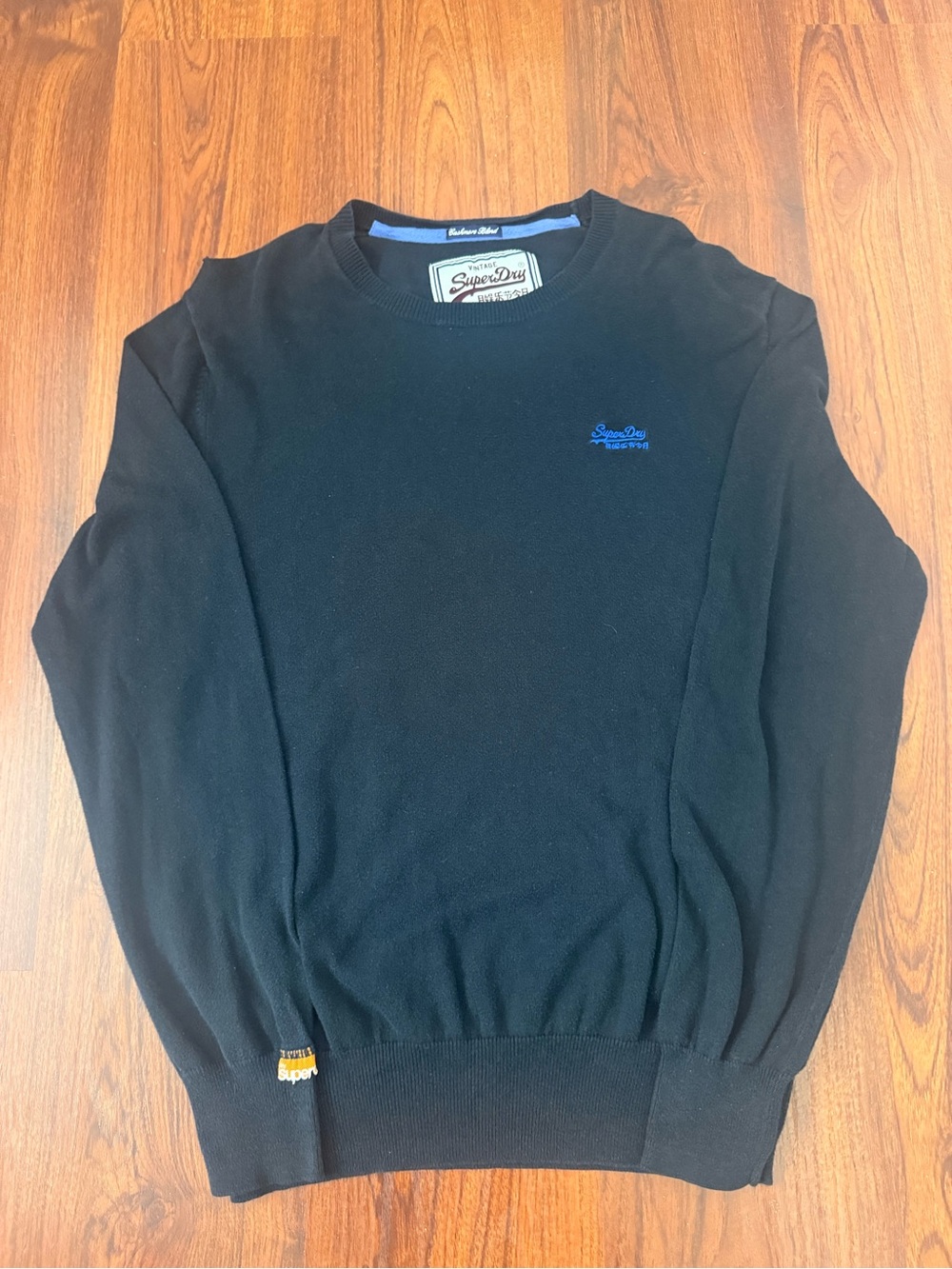Superdry Men's Black Crewneck Sweater